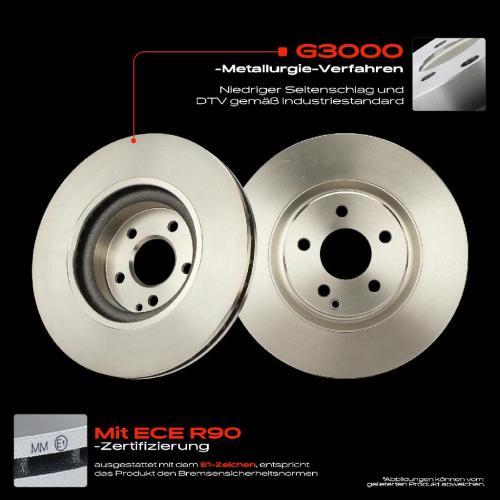 2x Bremsscheiben Vorderachse für Mercedes-Benz CLS E-Klasse C219 W211 VF211 S211 X204 2002-2015 Bild 2x Bremsscheiben Vorderachse für Mercedes-Benz CLS E-Klasse C219 W211 VF211 S211 X204 2002-2015