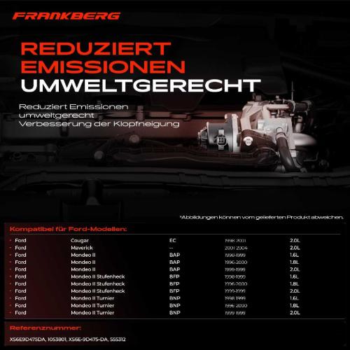 Frankberg 1x AGR-Ventil Abgasrückführungsventil für Ford Cougar Maverick Mondeo II II Stufenheck II Turnier Bild Frankberg 1x AGR-Ventil Abgasrückführungsventil für Ford Cougar Maverick Mondeo II II Stufenheck II Turnier