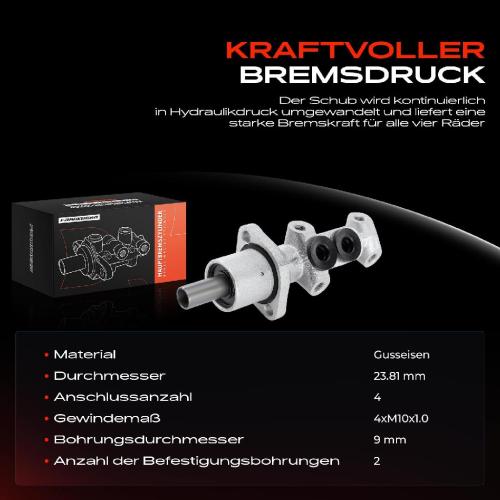 Frankberg 1x Hauptbremszylinder Bremszylinder für Mercedes-Benz 638/2 200-280 W638 Bild Frankberg 1x Hauptbremszylinder Bremszylinder für Mercedes-Benz 638/2 200-280 W638
