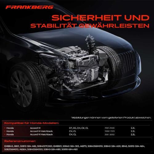 2x Motorlager Vorne und Hinten für Honda Accord VI Hatchback 2.3L Bild 2x Motorlager Vorne und Hinten für Honda Accord VI Hatchback 2.3L