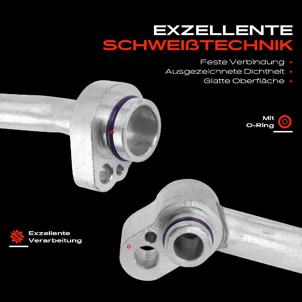 1x Niederdruckleitung Klimaanlage für VW Tiguan 5N Sharan 7N Seat Alhambra 2.0L