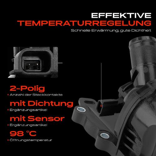 Frankberg 1x Thermostat Kühlmittel für Dacia Sandero III Renault Arkana I Captur II Clio V Bild Frankberg 1x Thermostat Kühlmittel für Dacia Sandero III Renault Arkana I Captur II Clio V