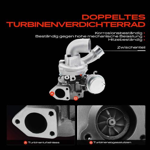 1x Abgasturbolader für Hyundai H-1 Cargo TQ H-1 Travel 2.5L Bj ab 2008 Bild 1x Abgasturbolader für Hyundai H-1 Cargo TQ H-1 Travel 2.5L Bj ab 2008