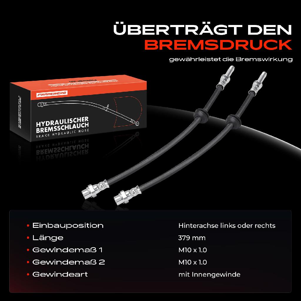 2x Bremsschlauch Bremsschläuche Hinterachse Links oder Rechts für BMW X5 F95 G05 X6 F96