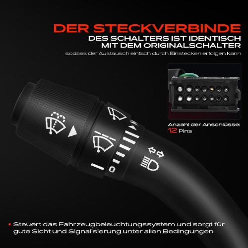1x Kombischalter Lenkstockschalter für Mercedes-Benz W202 S202 W463 C180 1993-2004 Bild 1x Kombischalter Lenkstockschalter für Mercedes-Benz W202 S202 W463 C180 1993-2004