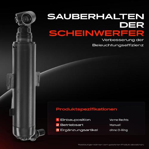 1x Scheinwerferreinigung Waschwasserdüse Vorne Rechts für Audi A1 8X1 8XK 2010-2015 Bild 1x Scheinwerferreinigung Waschwasserdüse Vorne Rechts für Audi A1 8X1 8XK 2010-2015
