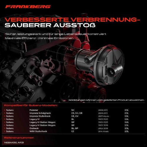 1x Sekundärluftpumpe für Subaru Forester Impreza Schrägheck Legacy IV Outback Bild 1x Sekundärluftpumpe für Subaru Forester Impreza Schrägheck Legacy IV Outback