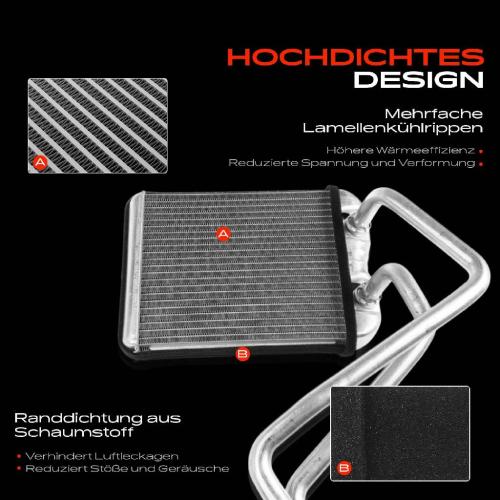 1x Wärmetauscher Innenraumheizung für VW Transporter T5 7J Multivan 7E 7H SG SH Bild 1x Wärmetauscher Innenraumheizung für VW Transporter T5 7J Multivan 7E 7H SG SH