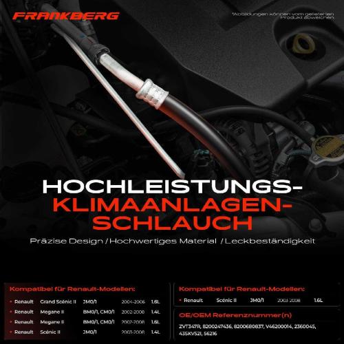 1x Hochdruckleitung Klimaanlage für Renault Grand Scénic II JM Megane BM Bild 1x Hochdruckleitung Klimaanlage für Renault Grand Scénic II JM Megane BM
