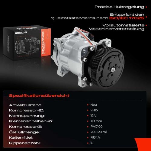 1x Klimakompressor für VW Multivan V T5 Transporter V Phaeton Touareg Bild 1x Klimakompressor für VW Multivan V T5 Transporter V Phaeton Touareg
