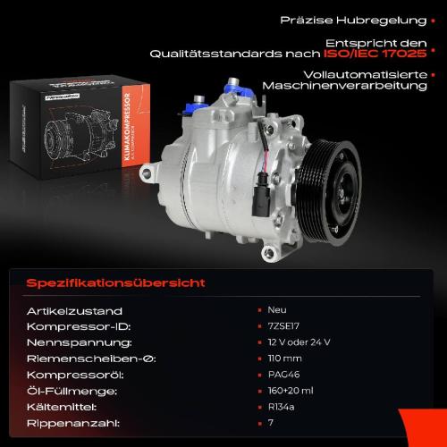 Frankberg 1x Klimakompressor für Audi Q7 4LB VW Phaeton Touareg 7L 7P 3.0L-6.0L 2002-2018 Bild Frankberg 1x Klimakompressor für Audi Q7 4LB VW Phaeton Touareg 7L 7P 3.0L-6.0L 2002-2018