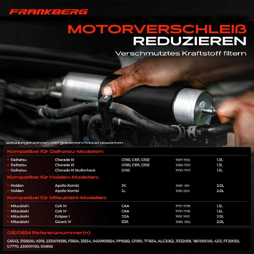 1x Kraftstofffilter für Toyota Camry Carina Mitsubishi Galant Daihatsu