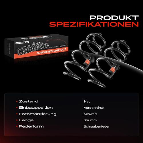 Frankberg 2x Fahrwerksfeder Vorderachse f r Ford S-Max WA6 1.6L 2.0L 2006-2014 Bild Frankberg 2x Fahrwerksfeder Vorderachse f r Ford S-Max WA6 1.6L 2.0L 2006-2014