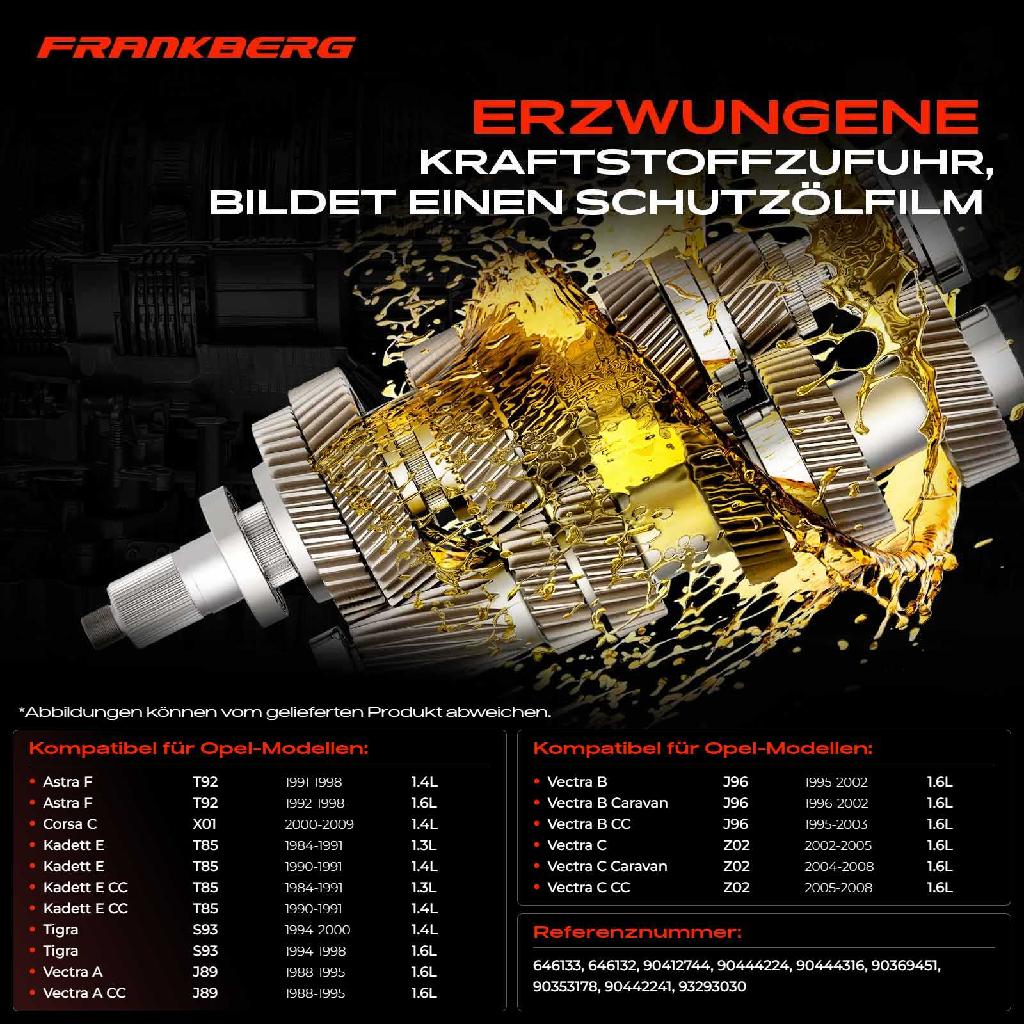 1x Ölpumpe für Opel Astra F G F67 T98 F70 Corsa Kadett Vectra A 86 87