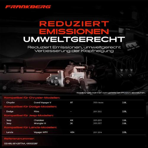 1x AGR-Ventil Abgasrückführungsventil für Chrysler Grand Voyager V Dodge Nitro Jeep Cherokee Lancia Bild 1x AGR-Ventil Abgasrückführungsventil für Chrysler Grand Voyager V Dodge Nitro Jeep Cherokee Lancia