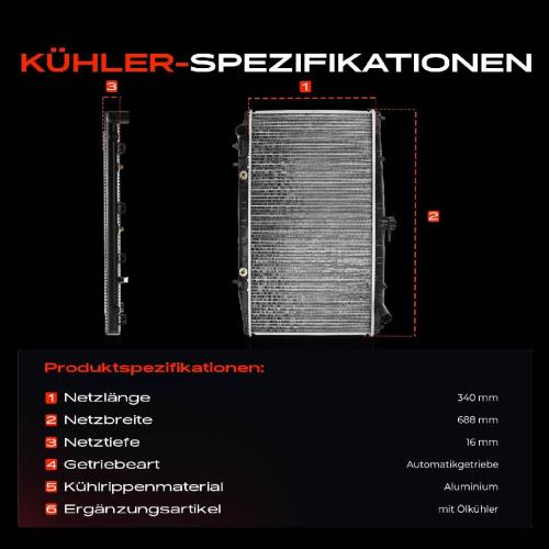 Frankberg 1x Kühler Wasserkühler Motorkühler für Subaru Impreza GF GC Forester 1.6L 1.8L 2.0L Bild Frankberg 1x Kühler Wasserkühler Motorkühler für Subaru Impreza GF GC Forester 1.6L 1.8L 2.0L