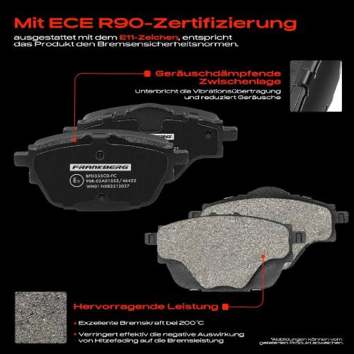 4x Bremsbeläge Hinterachse für Opel Grandland X Peugeot 3008 SUV 308 SW 5008 508 2013-2025 Bild 4x Bremsbeläge Hinterachse für Opel Grandland X Peugeot 3008 SUV 308 SW 5008 508 2013-2025