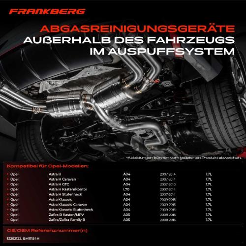 1x Partikelfilter für Opel Astra H Caravan Zafira 2007-2015 Bild 1x Partikelfilter für Opel Astra H Caravan Zafira 2007-2015