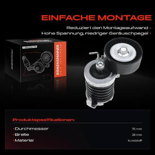 1x Spannrolle Riemenspanner für BMW 1er E81 E87 E88 3er E90 E91 E92 E93 5er E60 E61 Bild 1x Spannrolle Riemenspanner für BMW 1er E81 E87 E88 3er E90 E91 E92 E93 5er E60 E61