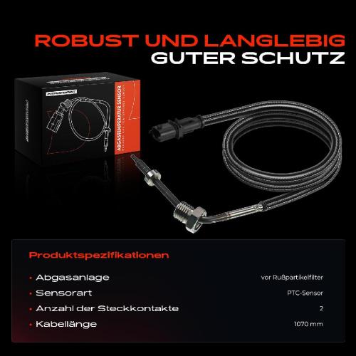 1x Abgastemperatursensor für Fiat Croma 1.9L 2.4L 2005-2011 Bild 1x Abgastemperatursensor für Fiat Croma 1.9L 2.4L 2005-2011
