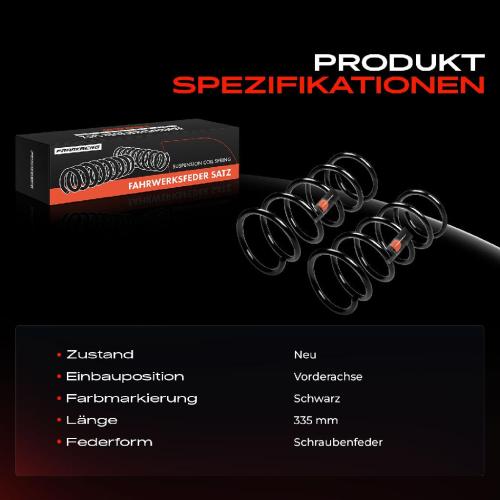 Frankberg 2x Fahrwerksfeder Vorderachse für Renault Megane I EA0/1_ Megane I Coach DA0/1_ 1996-2002 Bild Frankberg 2x Fahrwerksfeder Vorderachse für Renault Megane I EA0/1_ Megane I Coach DA0/1_ 1996-2002