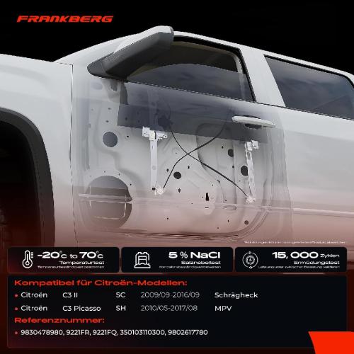 Frankberg 1x Fensterheber Vorne Links für Citroën C3 II SC C3 Picasso Bild Frankberg 1x Fensterheber Vorne Links für Citroën C3 II SC C3 Picasso