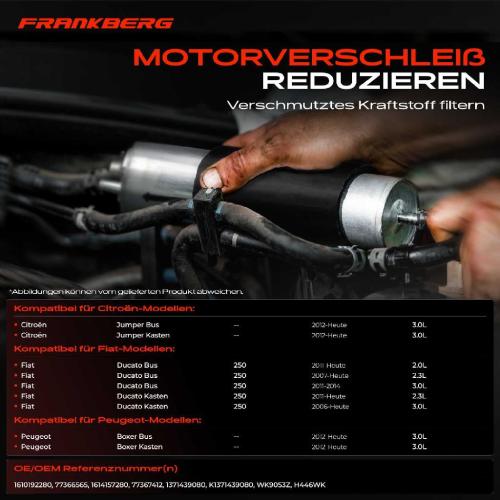 1x Kraftstofffilter für Fiat Ducato 250 Citroën Jumper Peugeot Boxer Bild 1x Kraftstofffilter für Fiat Ducato 250 Citroën Jumper Peugeot Boxer
