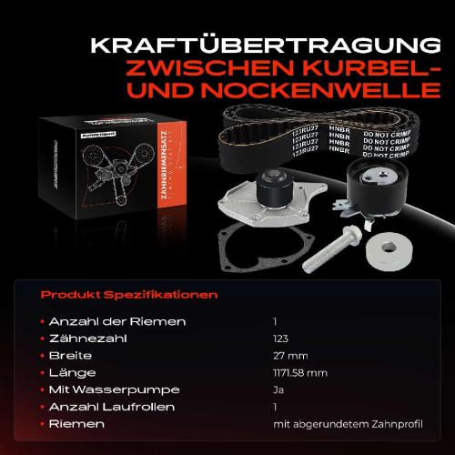 1x Zahnriemensatz Zahnriemen Wasserpumpe für Renault Thalia I Scénic Megane Kangoo Bild 1x Zahnriemensatz Zahnriemen Wasserpumpe für Renault Thalia I Scénic Megane Kangoo