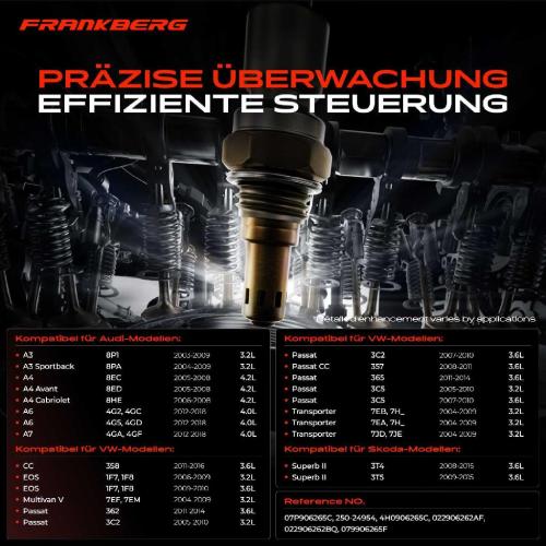 Frankberg 1x Lambdasonde Diagnosesonde Nach Katalysator für VW Passat EOS Audi A3 A4 A6 A7 A8 Skoda Superb 2 Bild Frankberg 1x Lambdasonde Diagnosesonde Nach Katalysator für VW Passat EOS Audi A3 A4 A6 A7 A8 Skoda Superb 2