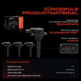 4x Zündmodul Zündspule für Mercedes-Benz W203 W204 S203 S204 CL203 C209 A209 C219 W211 W212 A207 C207