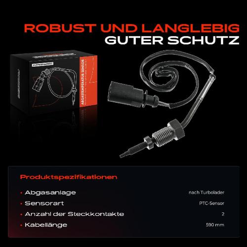 Frankberg 1x Abgastemperatursensor für VW Passat Variant Alltrack 365 362 CC 358 Bild Frankberg 1x Abgastemperatursensor für VW Passat Variant Alltrack 365 362 CC 358