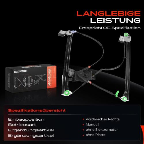 1x Fensterheber Vorne Rechts für VW Polo Van 6N 6N1 Bild 1x Fensterheber Vorne Rechts für VW Polo Van 6N 6N1