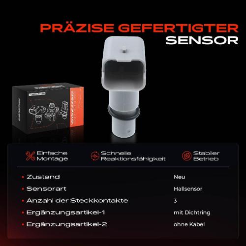 1x Nockenwellenposition Sensor für Citroën C5 I II III C6 C8 Peugeot 406 407 607 807 2.0L 3.0L Bild 1x Nockenwellenposition Sensor für Citroën C5 I II III C6 C8 Peugeot 406 407 607 807 2.0L 3.0L