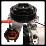 1x Klimakompressor für Nissan NP300 Navara D40 2.5L Bj ab 2005