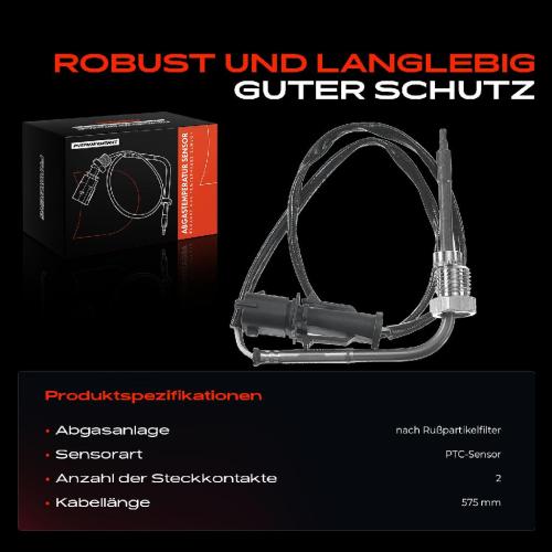 1x Abgastemperatursensor für Fiat Fiorino Kasten/Kombi Qubo 225 2007-2020 Bild 1x Abgastemperatursensor für Fiat Fiorino Kasten/Kombi Qubo 225 2007-2020