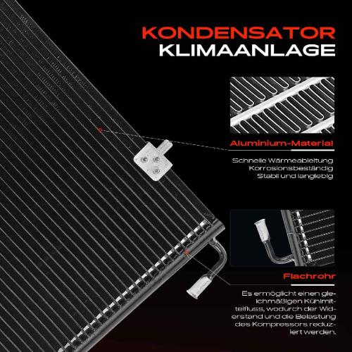 Frankberg 1x Kondensator Klimaanlage für Citroën Berlingo Peugeot Partner 1.8L 1.9L 1996-2015 Bild Frankberg 1x Kondensator Klimaanlage für Citroën Berlingo Peugeot Partner 1.8L 1.9L 1996-2015