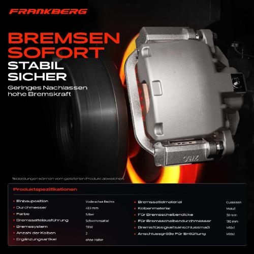 1x Bremssattel Vorderachse Rechts für Land Rover Discovery III IV Range Sport Bild 1x Bremssattel Vorderachse Rechts für Land Rover Discovery III IV Range Sport