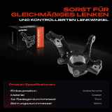 1x Achsschenkel Radaufhängung Vorderachse Rechts für Renault Clio IV Grandtour BH KH