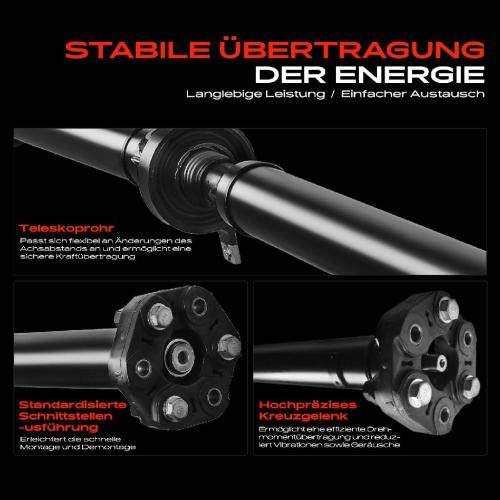 Frankberg 1x Kardanwelle Gelenkwelle Hinterachse für BMW 1er F20 F21 2 Cabriolet F23 2 Coupe F22 F87 2.0L 2014-2021 Bild Frankberg 1x Kardanwelle Gelenkwelle Hinterachse für BMW 1er F20 F21 2 Cabriolet F23 2 Coupe F22 F87 2.0L 2014-2021