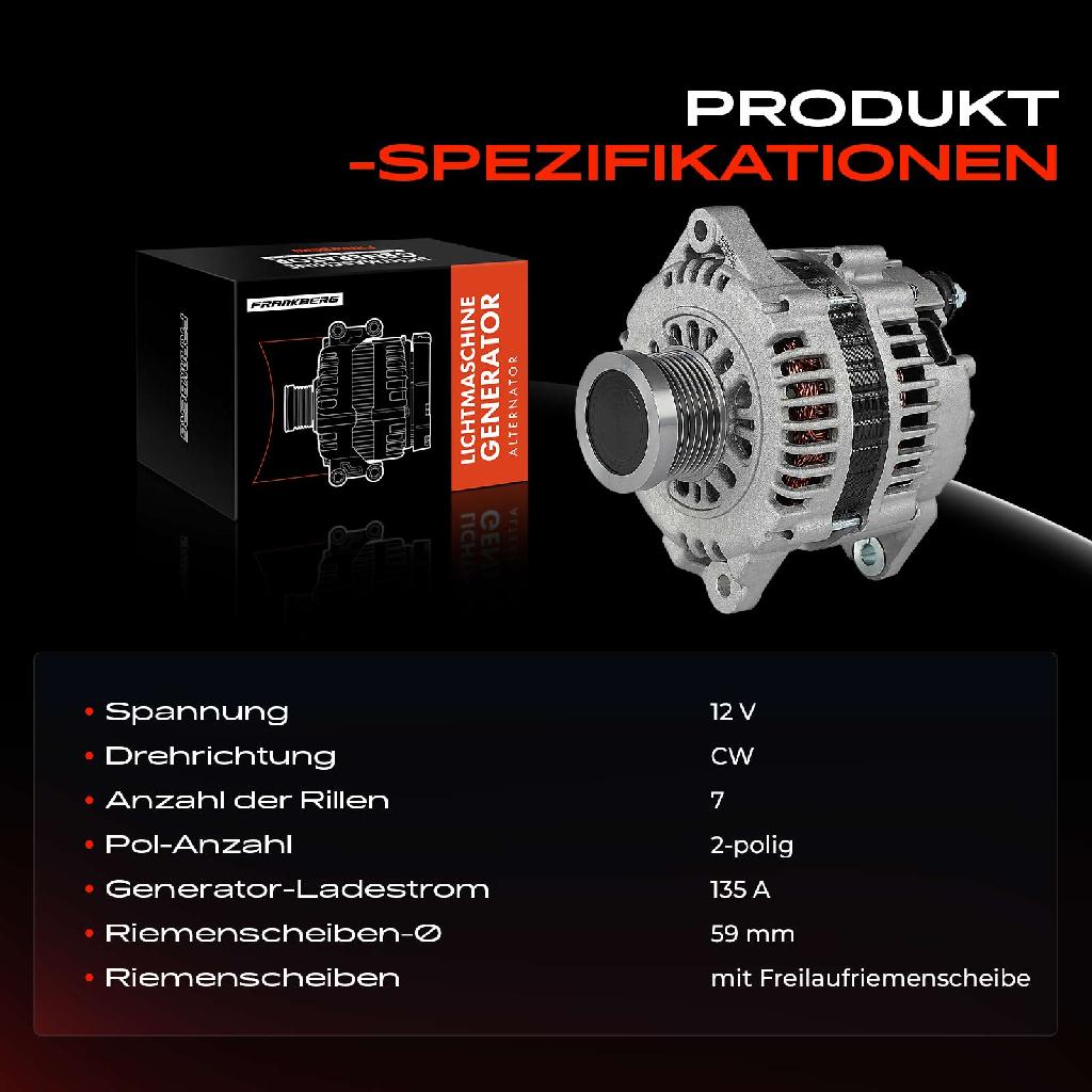 1x Lichtmaschine Generator für Nissan Cabstar Opel Movano Renault Master II