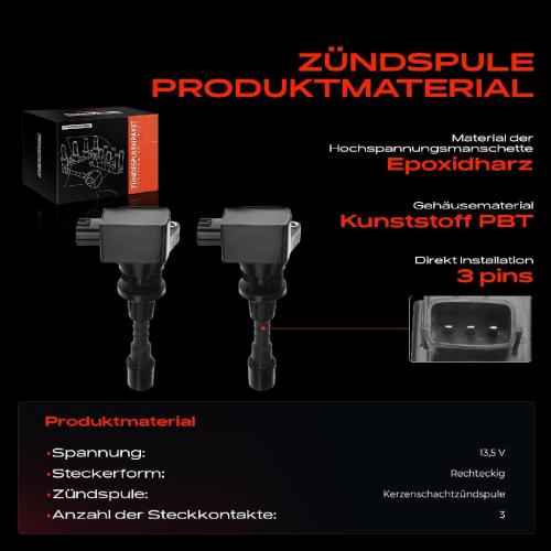 2x Zündmodul Zündspule für Mazda 5 6 Hatchback Kombi Station Wagon Stufenheck MX-5 III 1.8L 2.0L Bj ab 2005 Bild 2x Zündmodul Zündspule für Mazda 5 6 Hatchback Kombi Station Wagon Stufenheck MX-5 III 1.8L 2.0L Bj ab 2005