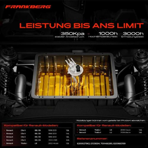 1x Kraftstoffpumpe für Renault Clio II BB CB Thalia I LB Thalia II LU 1.2L 1.4L 1.6L 2.0L Bj ab 1998 Bild 1x Kraftstoffpumpe für Renault Clio II BB CB Thalia I LB Thalia II LU 1.2L 1.4L 1.6L 2.0L Bj ab 1998