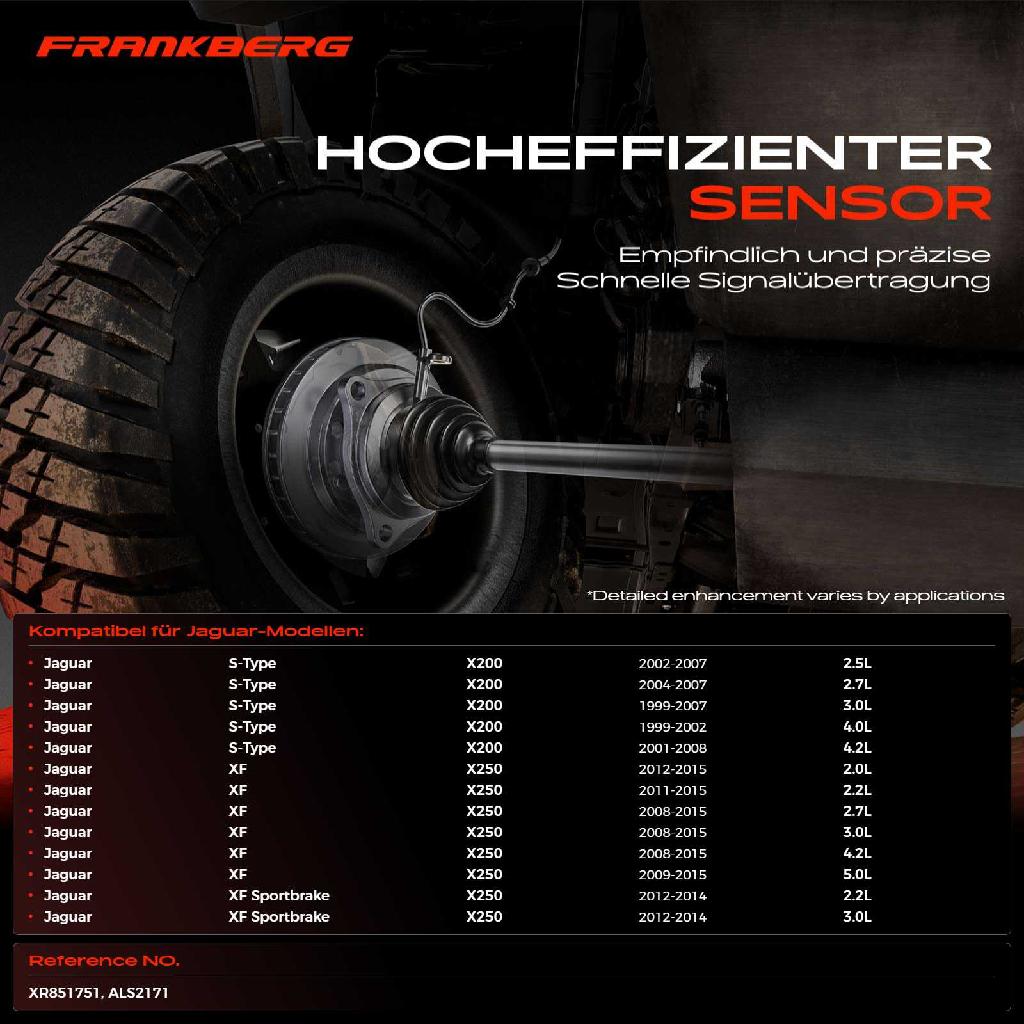 2x ABS Sensor Vorne für Jaguar S-Type XF Sportbrake 2.5L 2.7L 3.0L 4.0L 1999-2015