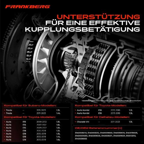 1x Zentralausrücker Kupplung für Toyota Auris E15 Corolla Urban Cruiser Verso Yaris Bild 1x Zentralausrücker Kupplung für Toyota Auris E15 Corolla Urban Cruiser Verso Yaris