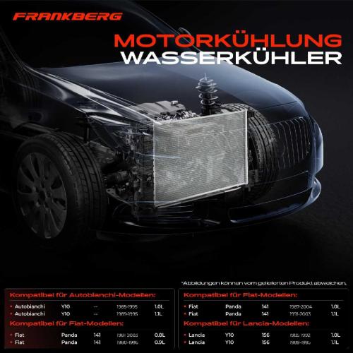 1x Kühler Wasserkühler Motorkühler für Fiat Panda Lancia Autobianchi Bild 1x Kühler Wasserkühler Motorkühler für Fiat Panda Lancia Autobianchi