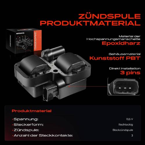Frankberg 1x Zündmodul Zündspule für Mercedes-Benz W169 W245 W202 W203 CL203 S202 S203 C208 C209 A208 A209 C219 W210 Bild Frankberg 1x Zündmodul Zündspule für Mercedes-Benz W169 W245 W202 W203 CL203 S202 S203 C208 C209 A208 A209 C219 W210