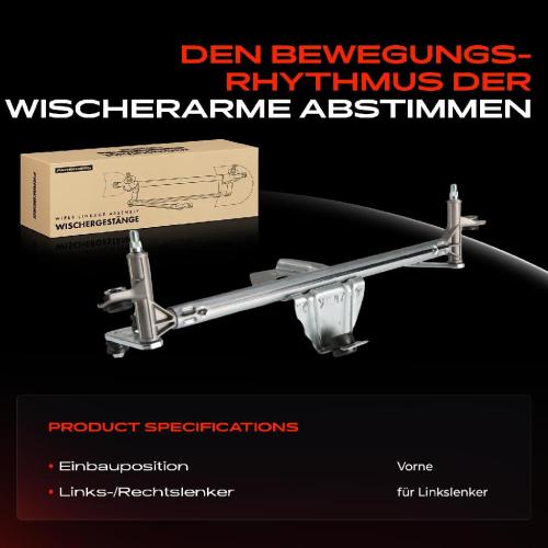 Frankberg 1x Wischergestänge Vorne für Opel Corsa C F08 00-09 Tigra 2004-2009 Bild Frankberg 1x Wischergestänge Vorne für Opel Corsa C F08 00-09 Tigra 2004-2009