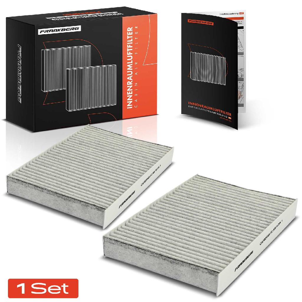2x Innenraumfilter Aktivkohle für Dacia Logan LS Nissan Kubistar Renault Clio
