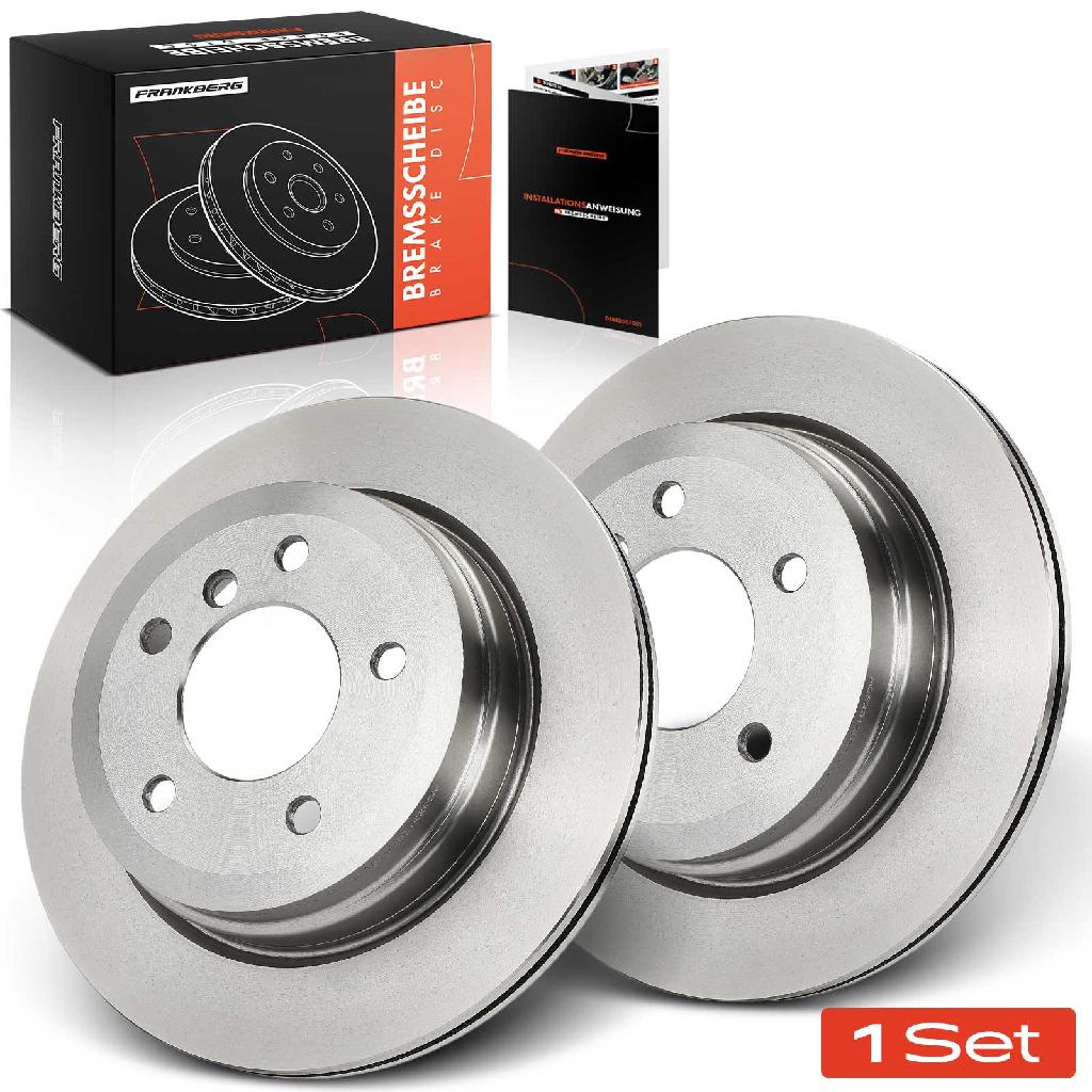 2x Bremsscheiben Hinterachse für BMW 1er E81 E87 3er Cabriolet Coupe E90 E93 E92 E91 E84 2004-2015