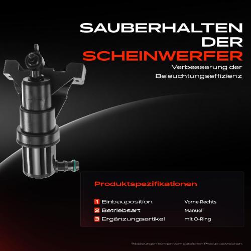 1x Scheinwerferreinigung Waschwasserdüse Vorne Rechts für BMW 7er E65 E66 E67 2005-2008 Bild 1x Scheinwerferreinigung Waschwasserdüse Vorne Rechts für BMW 7er E65 E66 E67 2005-2008